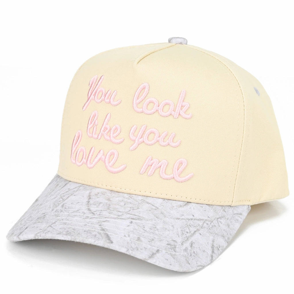 C.C You Look Like You Love Me Embroidered Trucker Hat - White Camo
